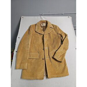 Lakeland Sportswear Jacket Mens  Brown Corduroy Button Jacket Elbow Patch Sz 42L